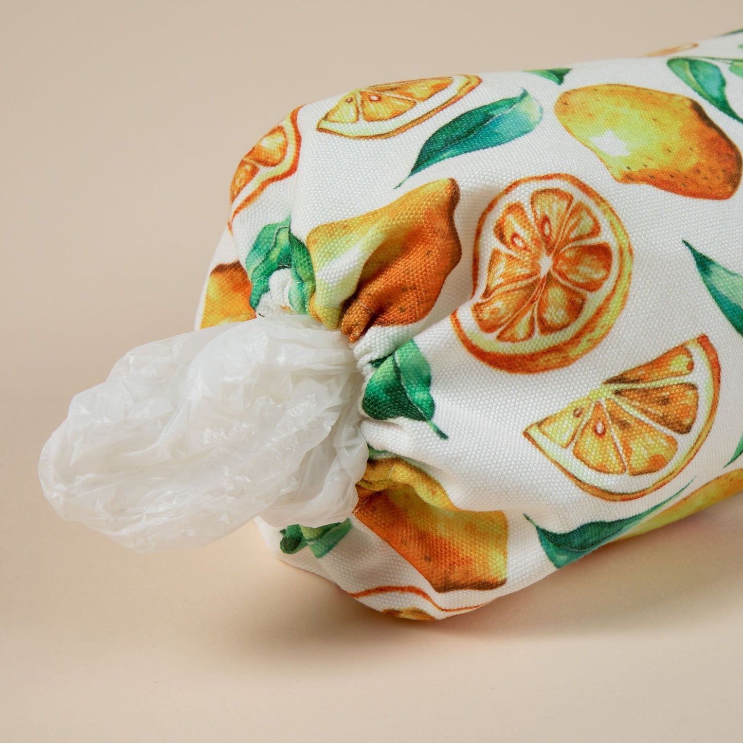 Lemon Vibes Plastic Bag Holder - Set of 2