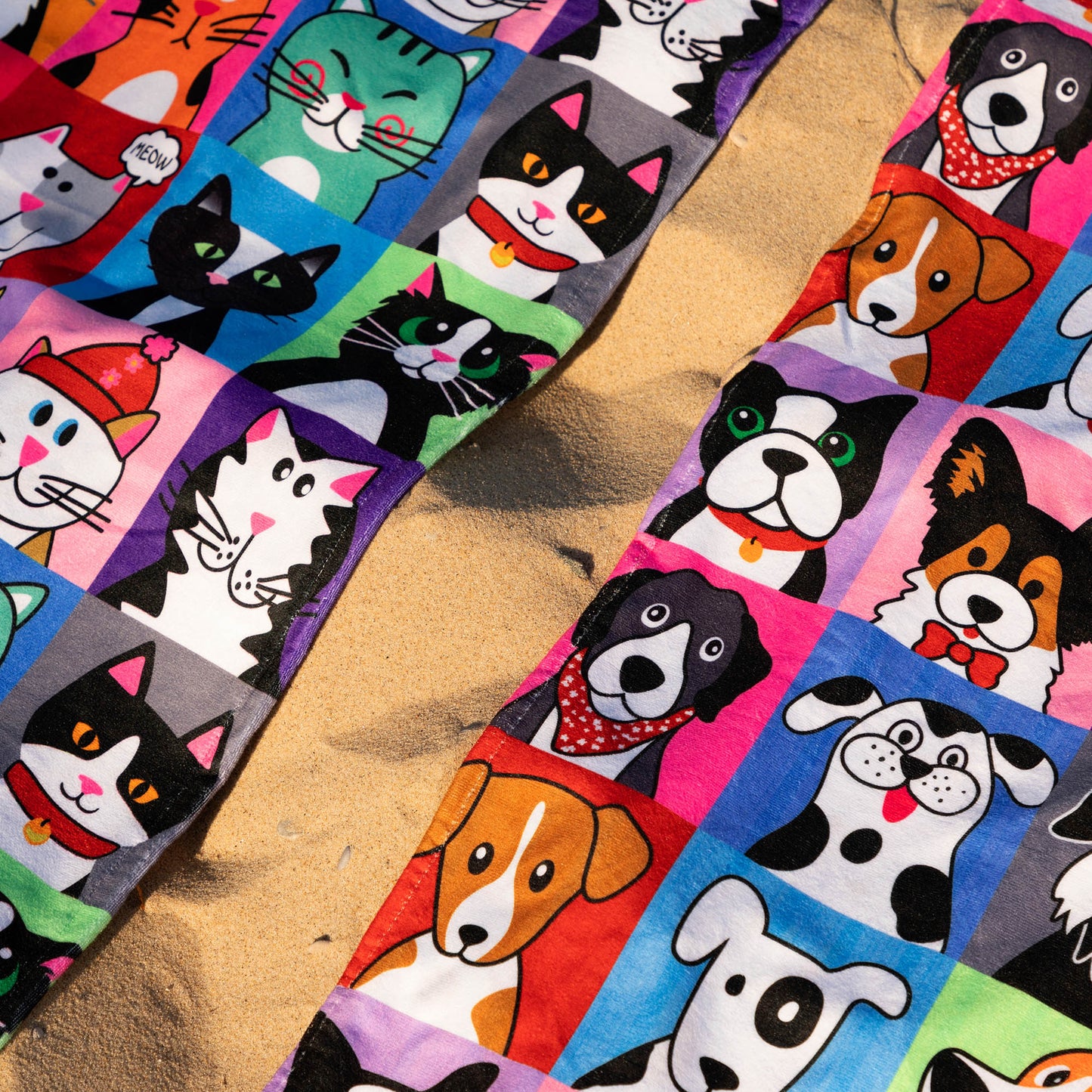 Paw Print Oversized Beach Towel