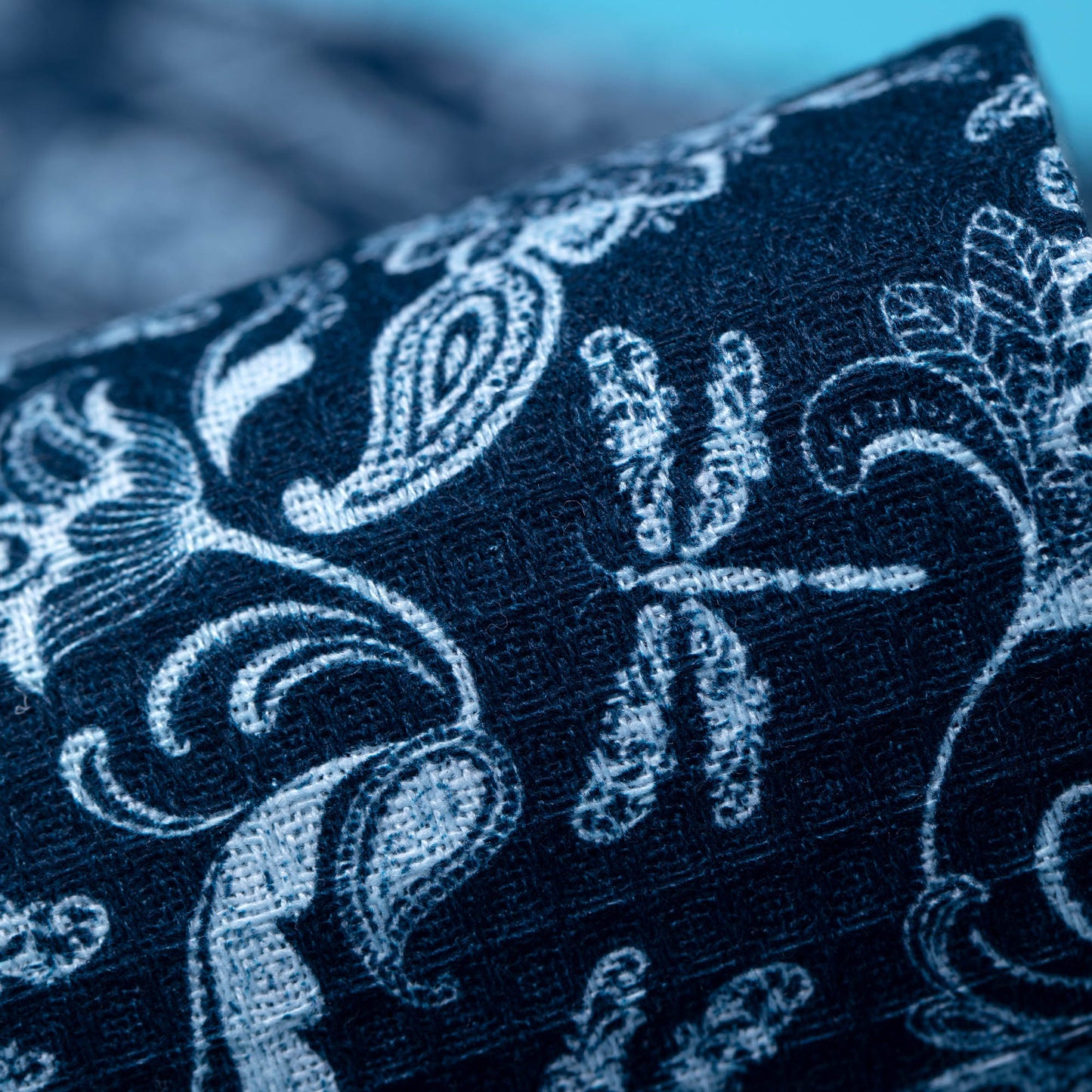 Blue Paisley Dragonflies Kitchen Linens