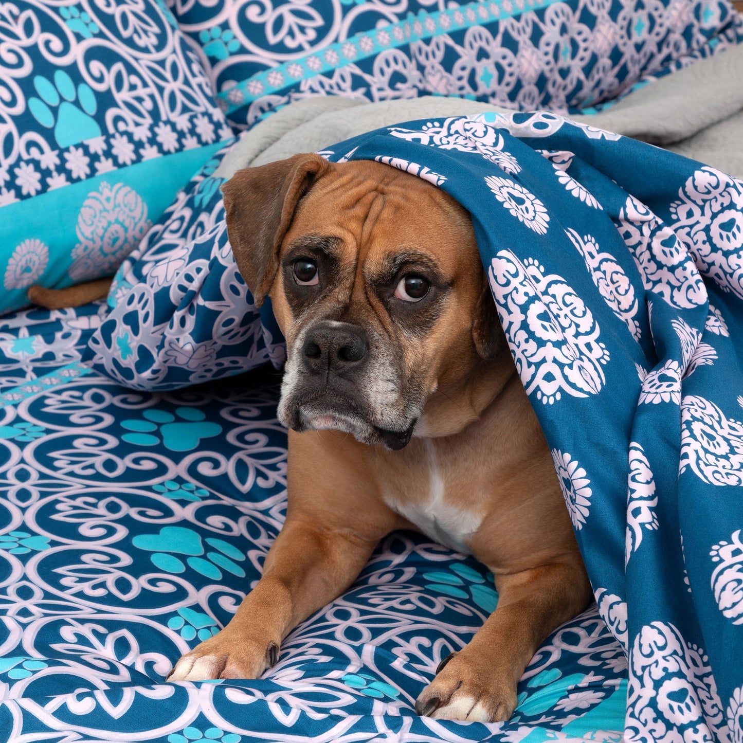 Super Cozy™ Perfectly Patterned Paws Sheet Set