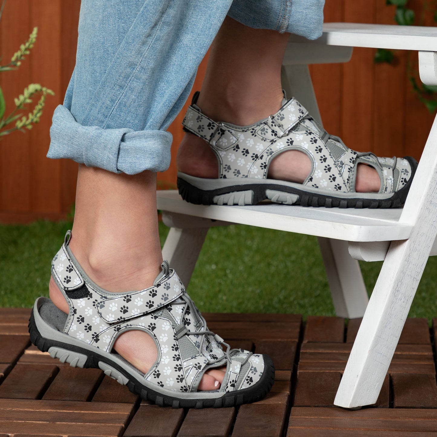 Walking Paws Adjustable Closed Toe Sport Sandals