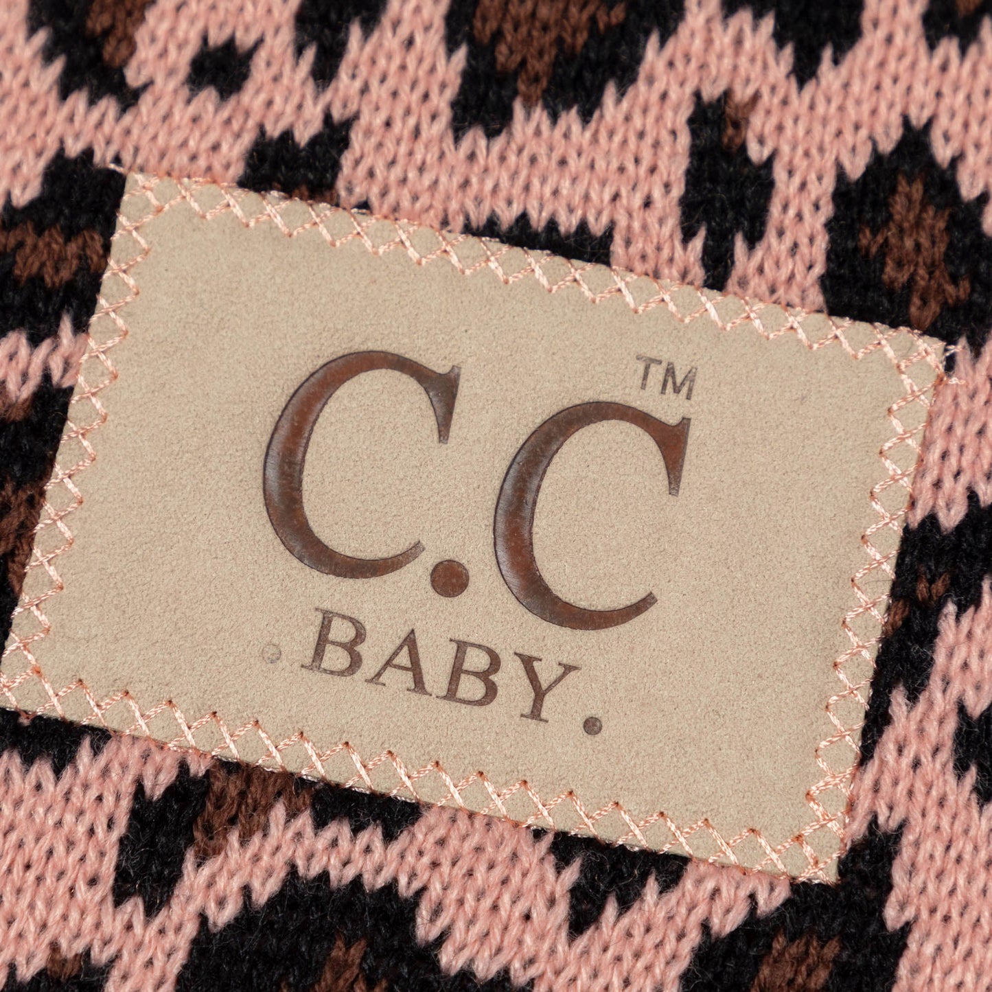 C&C™ Home Leopard Knit Baby Blanket