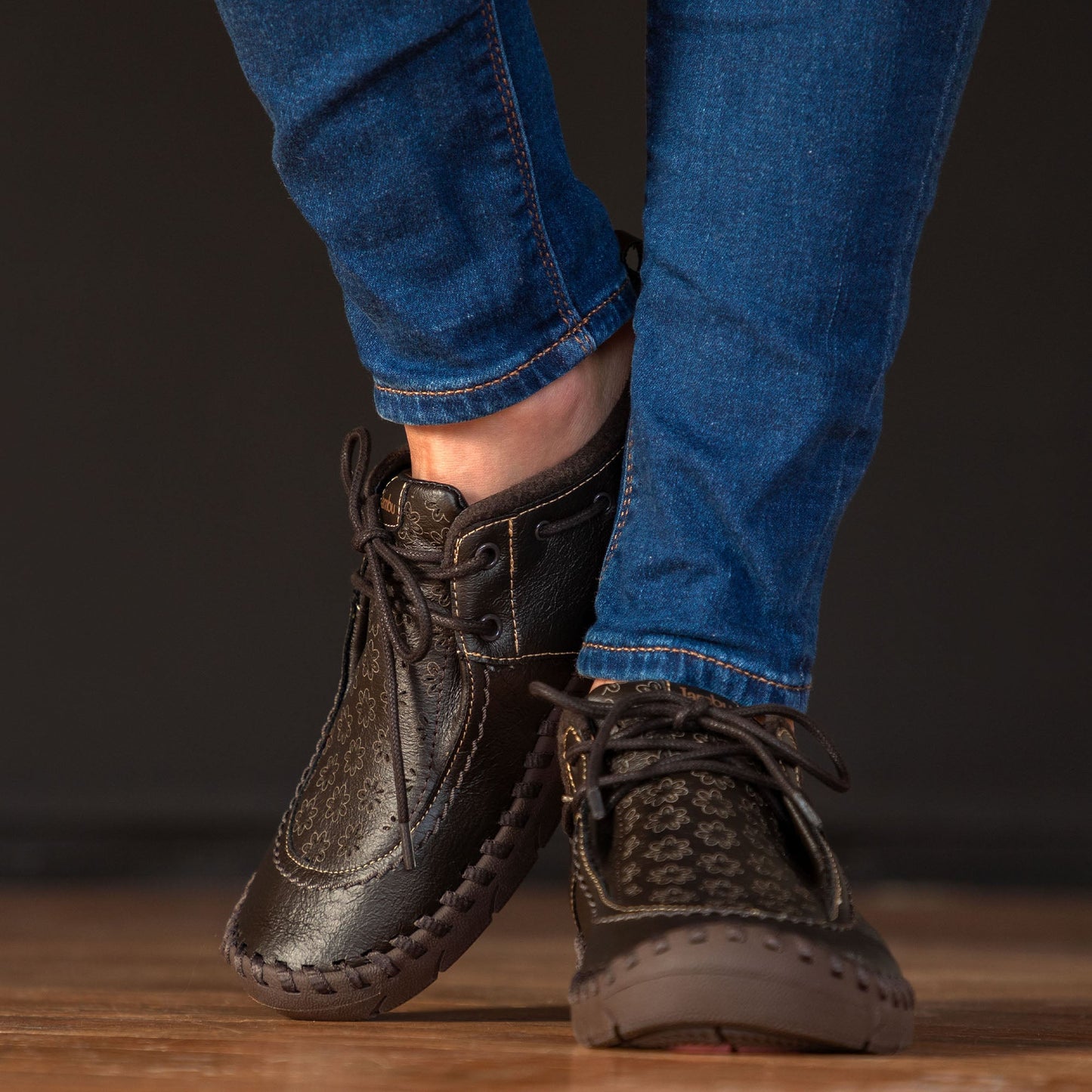 Jambu™ Mohave Eco Vegan Lace-Up Moccasin Booties