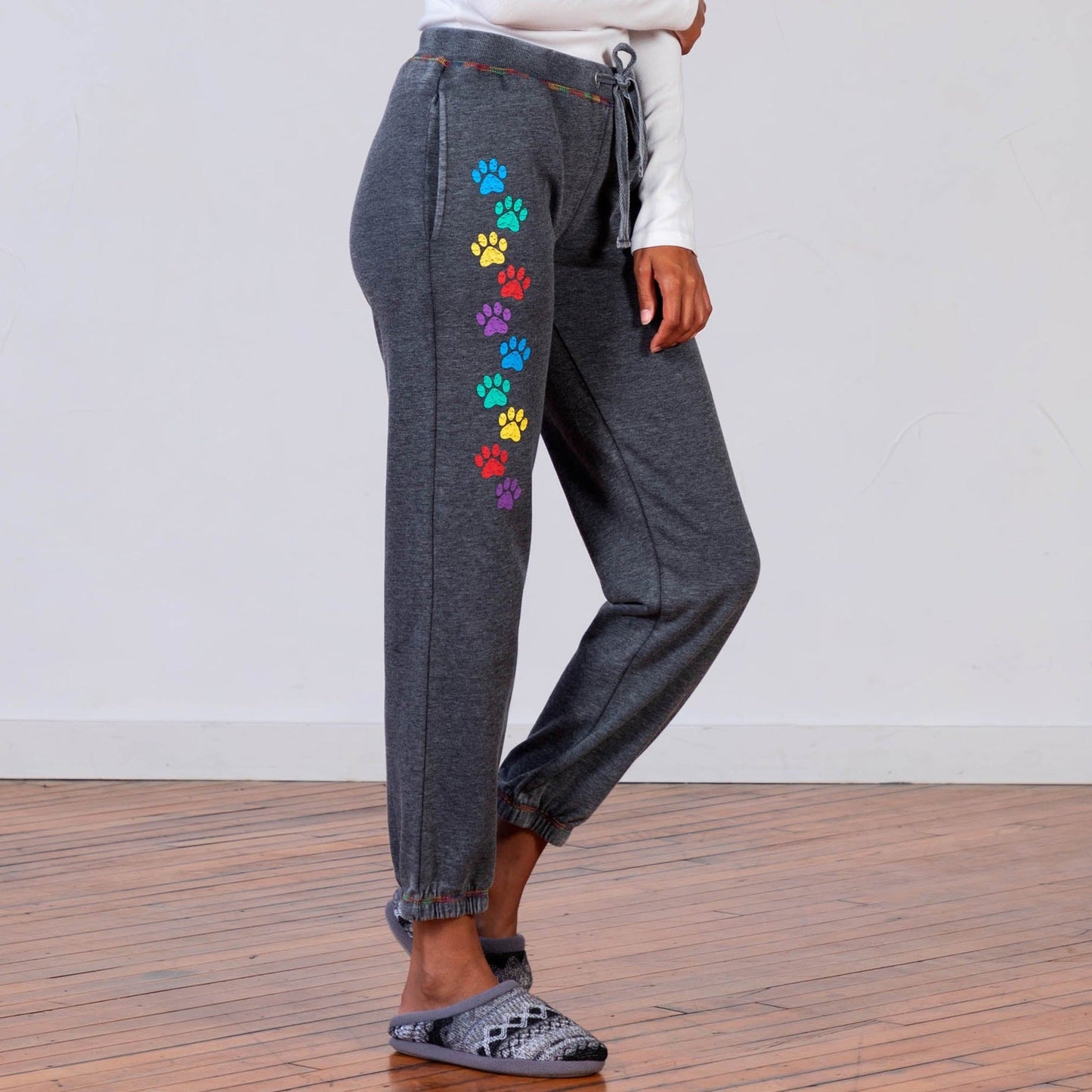 Walking Paws Burnout Sweatpants with Pockets