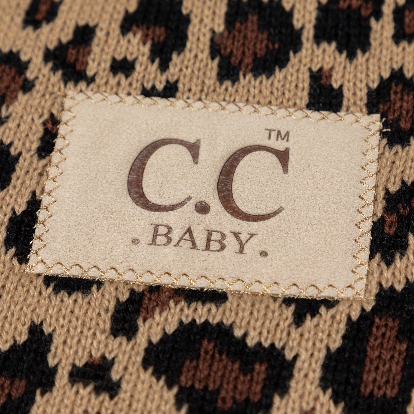 C&C™ Home Leopard Knit Baby Blanket