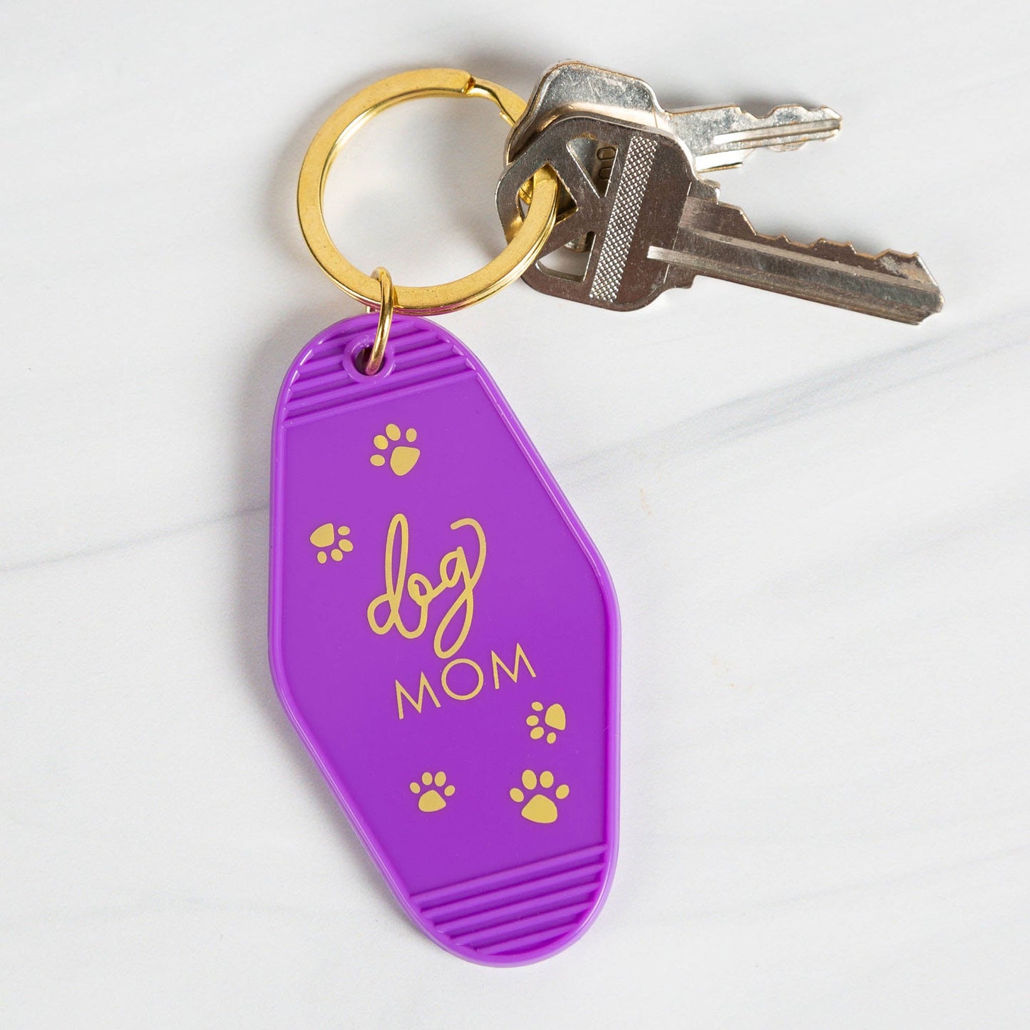 Pet Mom Vintage Style Keychain
