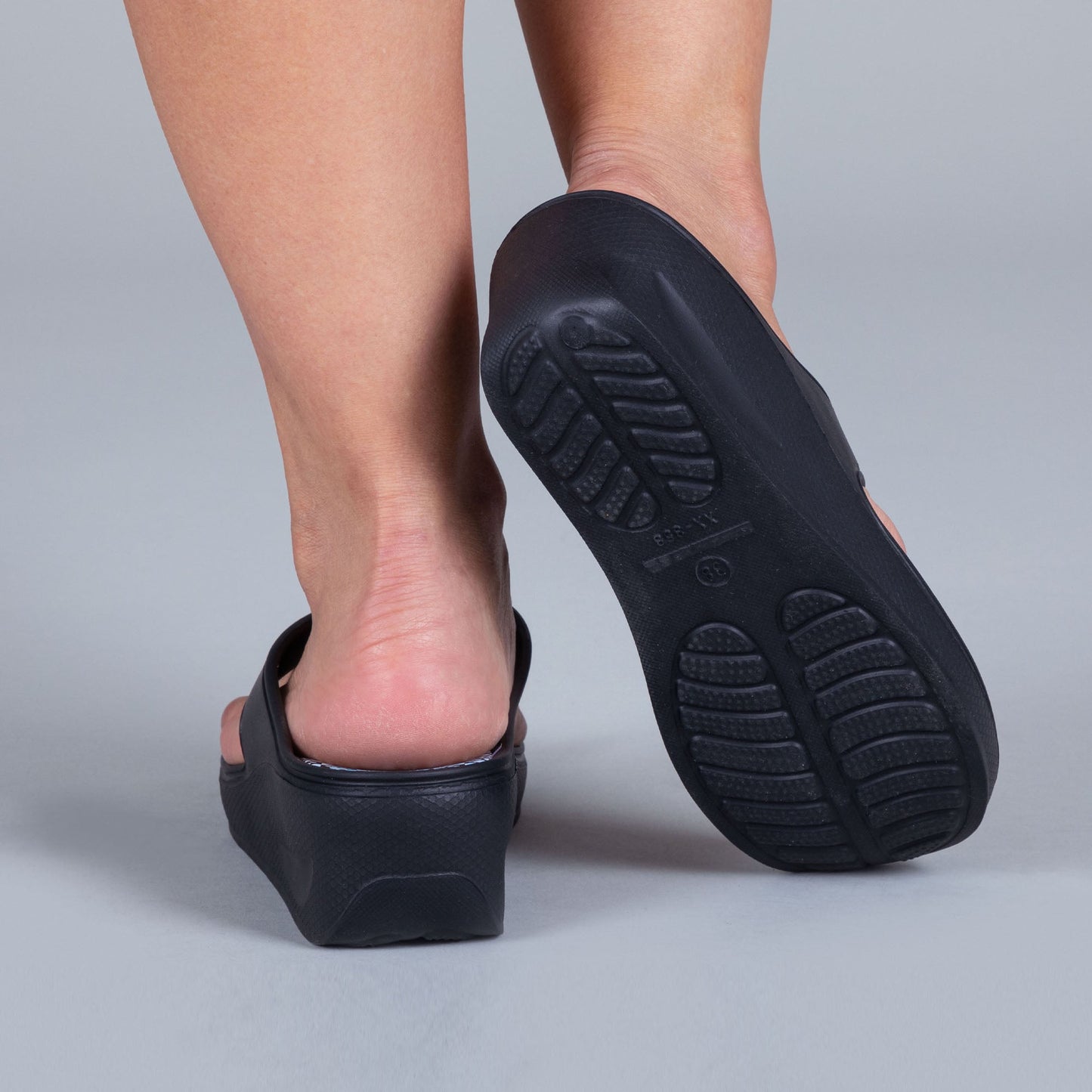 Paw Print Wedge Flip Flops