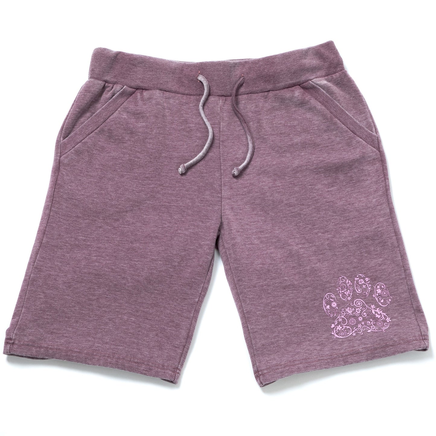 Purple Paw Burnout Board Shorts