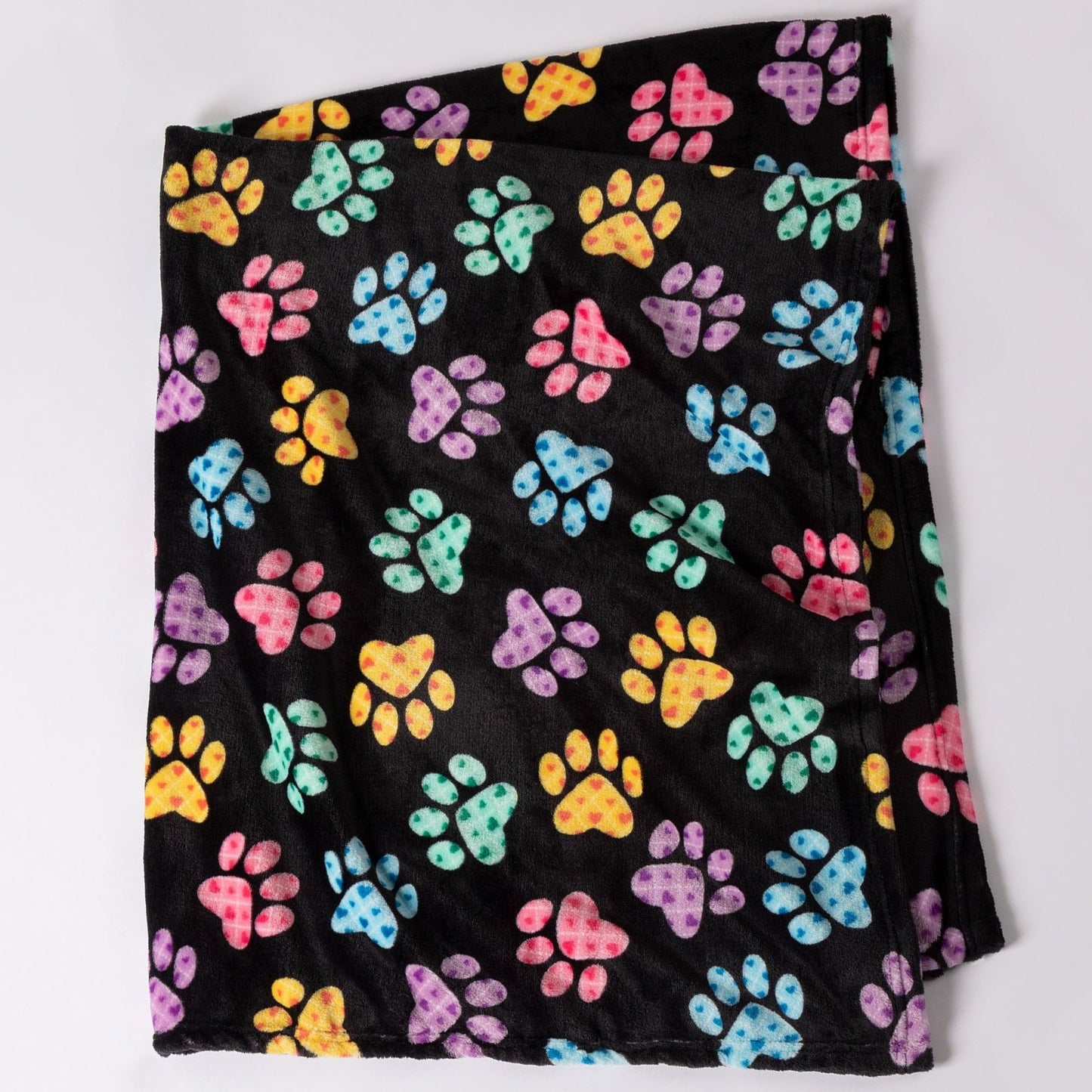 Super Cozy™ Fleece Paw Print Throw Blanket