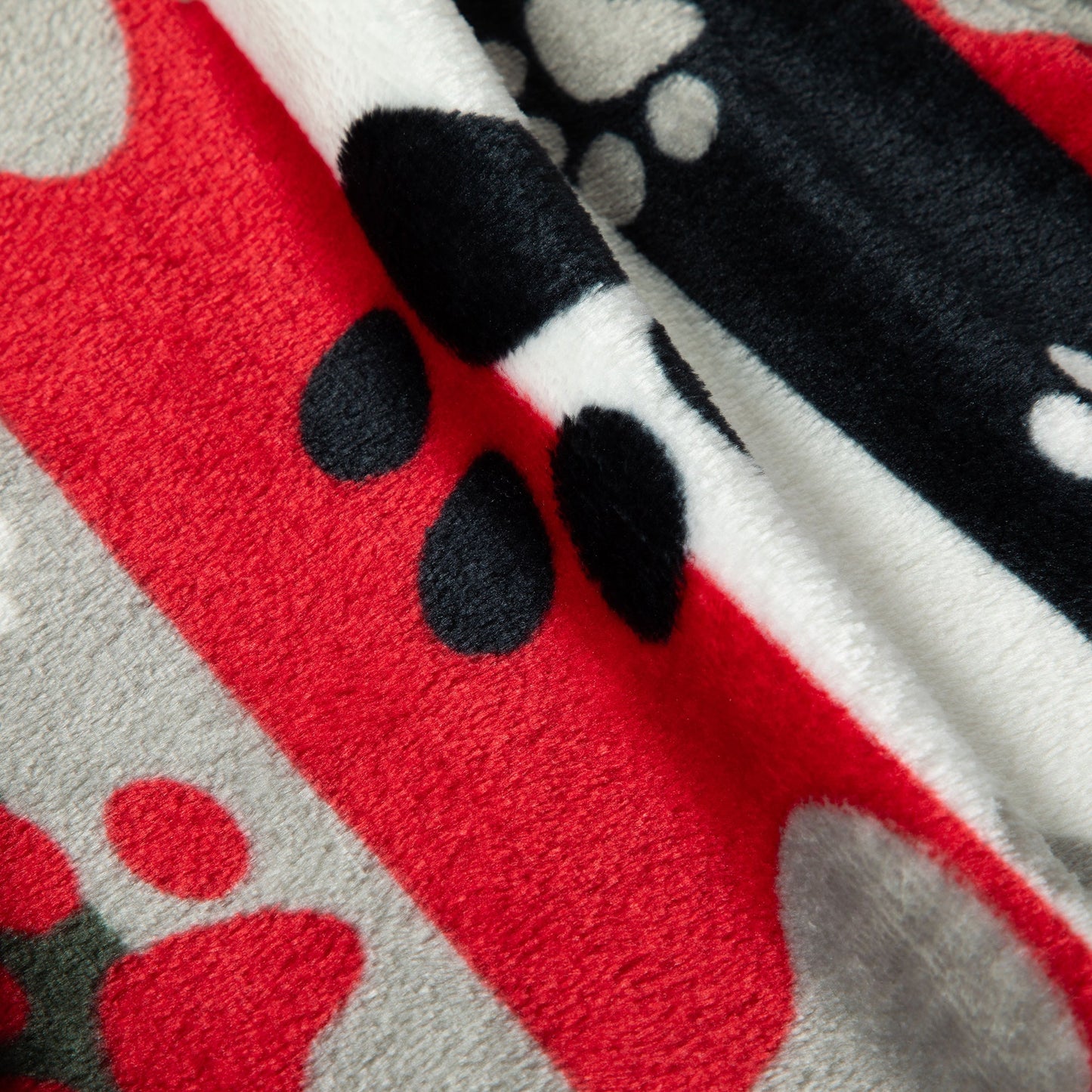 Super Cozy™ Fleece Paw Print Throw Blanket