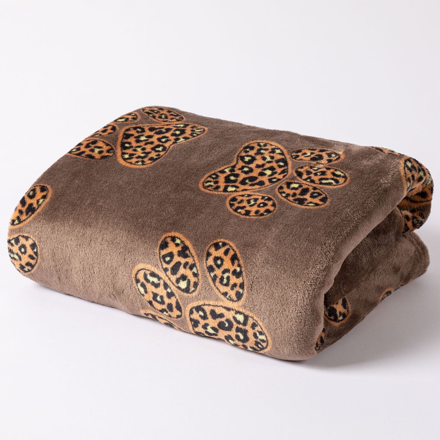 Super Cozy™ Fleece Paw Print Throw Blanket