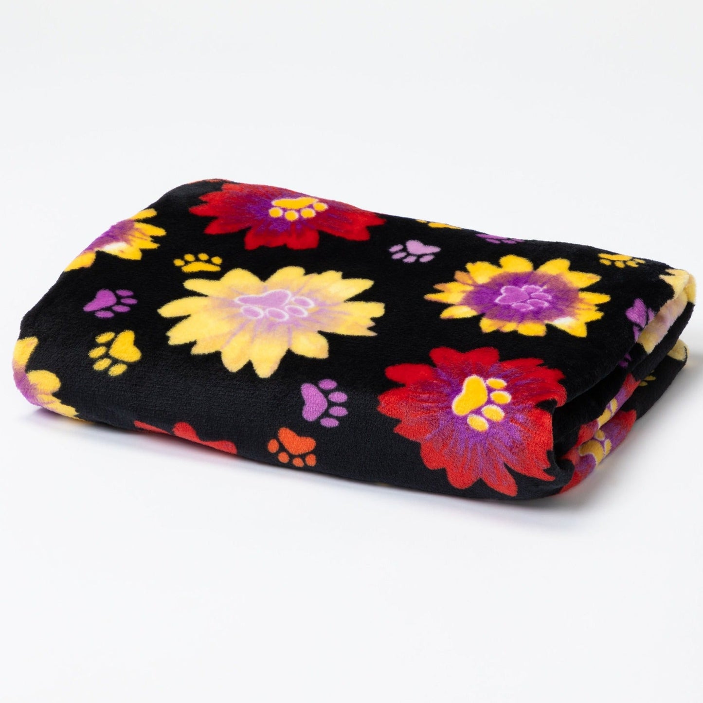 Super Cozy™ Fleece Paw Print Throw Blanket