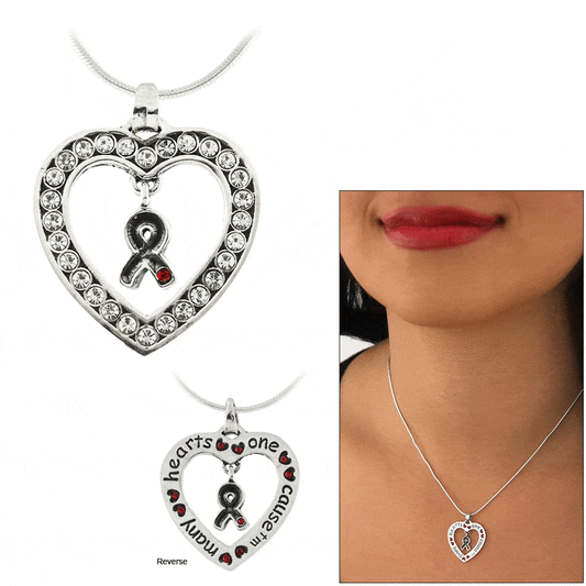 Many Hearts One Cause™ Diabetes Awareness Sterling Necklace