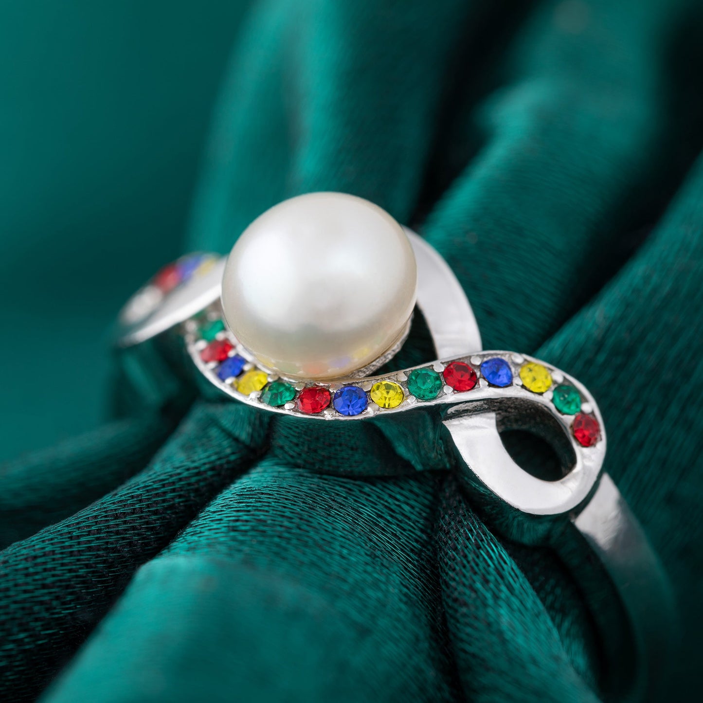 Infinite Hope™ Sterling & Pearl Autism Awareness Ring