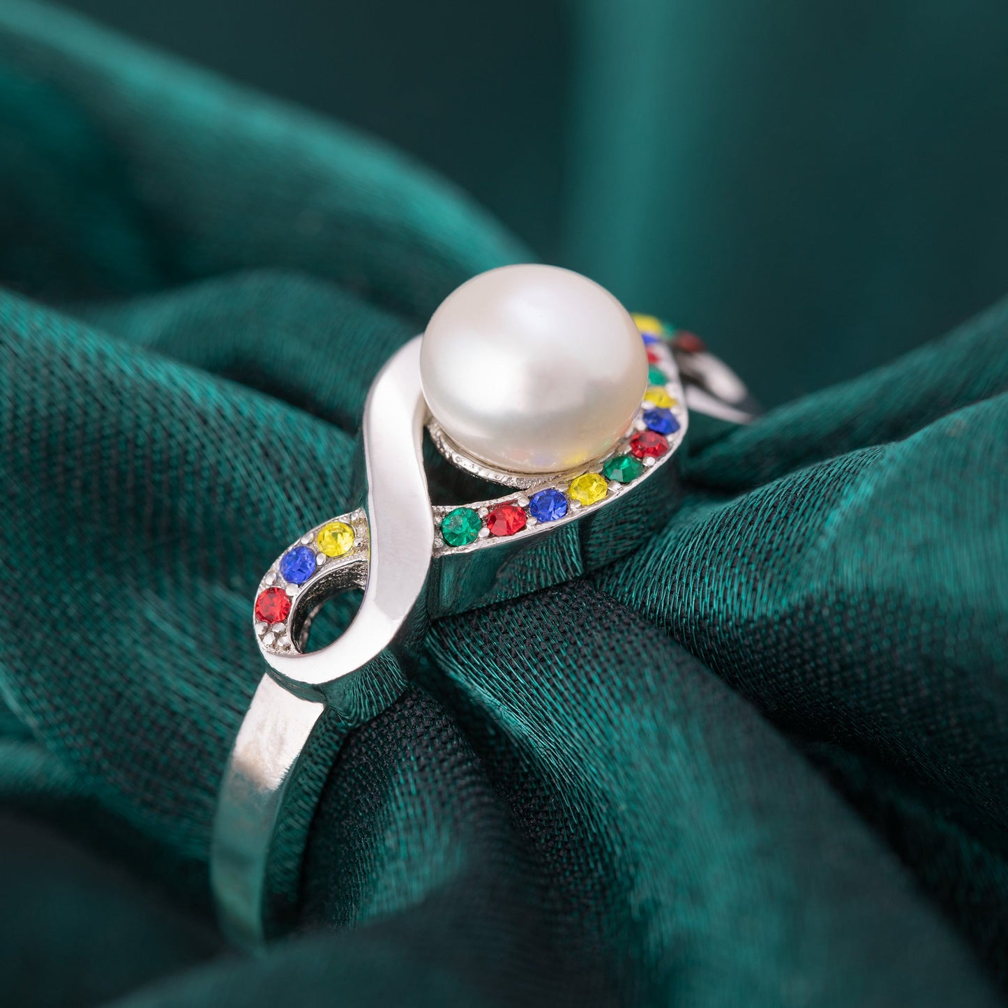 Infinite Hope™ Sterling & Pearl Autism Awareness Ring