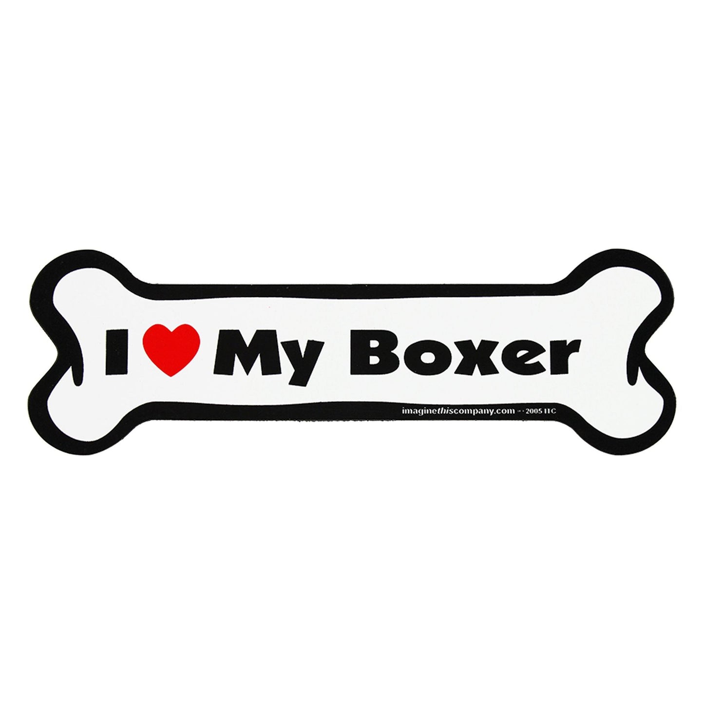 I Love My Dog Car Magnet: Breeds A - K