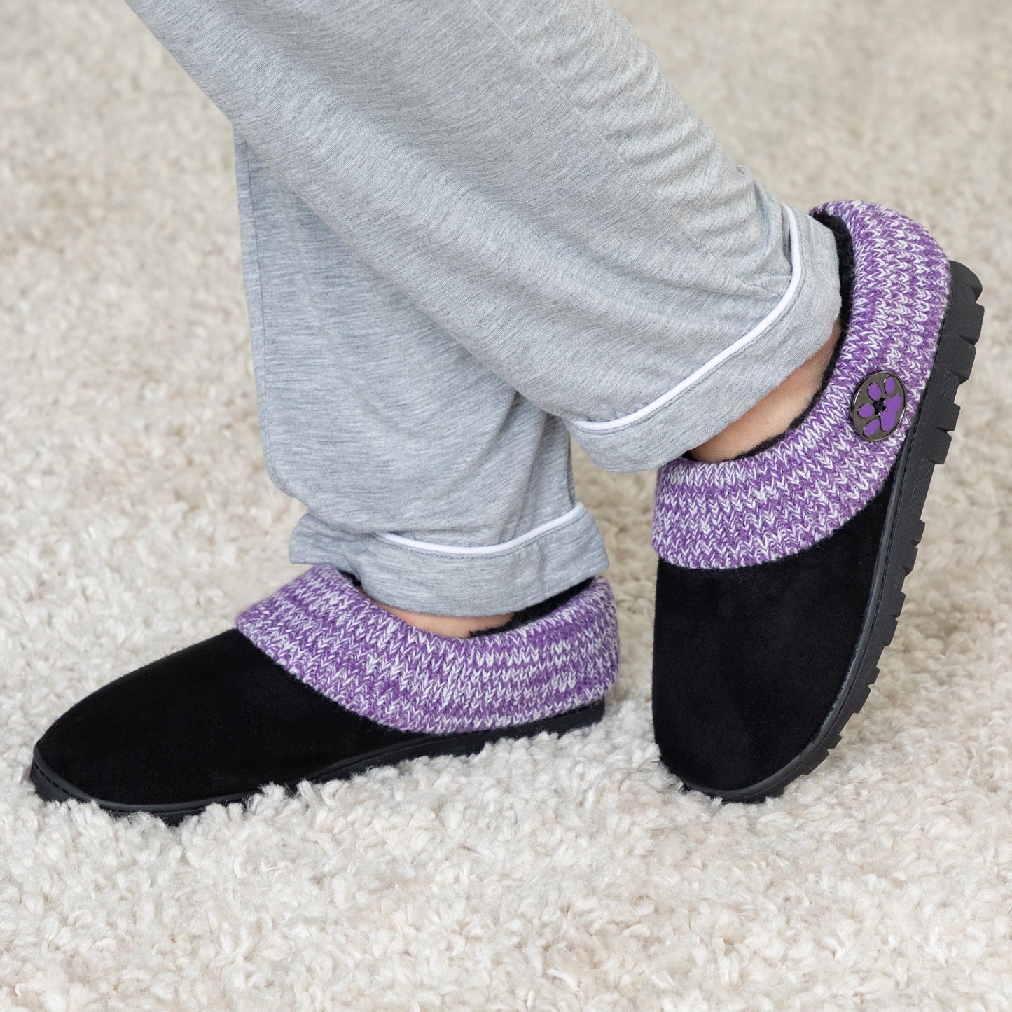 Purple Paw Comfy Clog Slipper Shoes