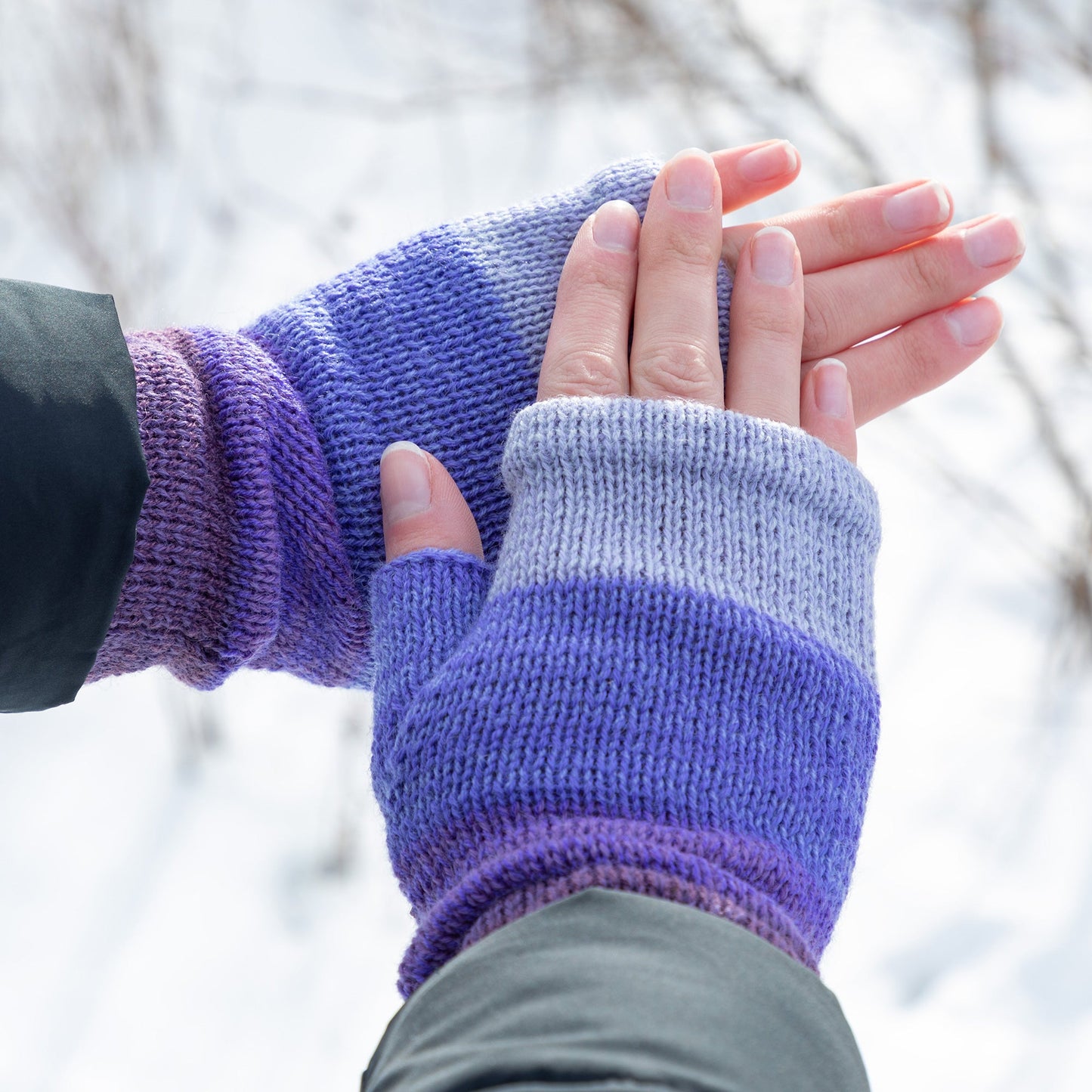 Alpaca Fingerless Mittens | Handmade, Fair Trade, 100% Alpaca Fiber