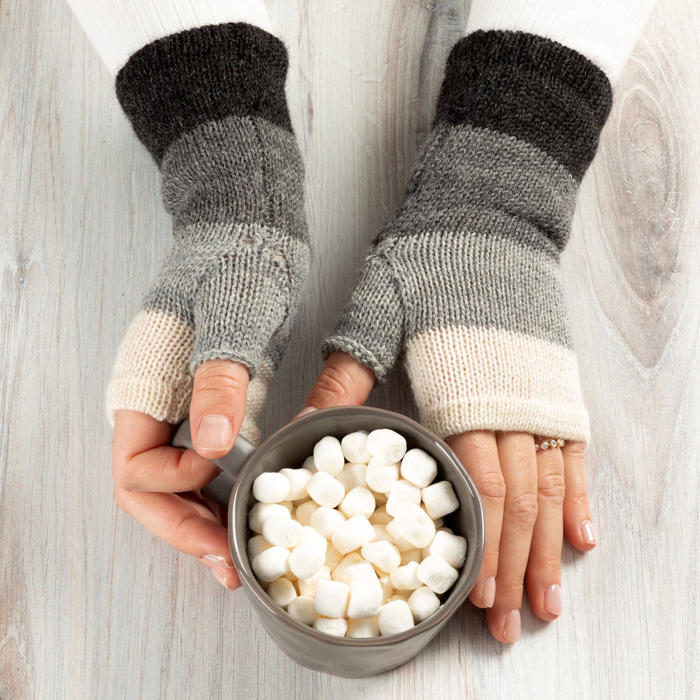 Alpaca Fingerless Mittens | Handmade, Fair Trade, 100% Alpaca Fiber