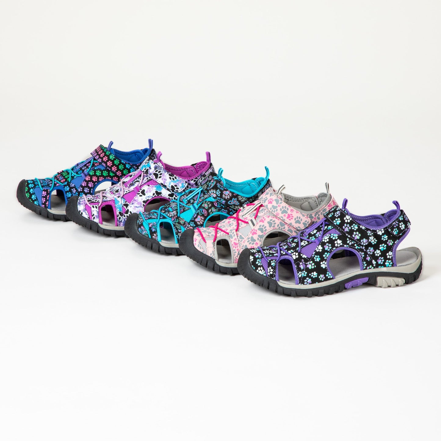 Walking Paws Adjustable Closed Toe Sport Sandals