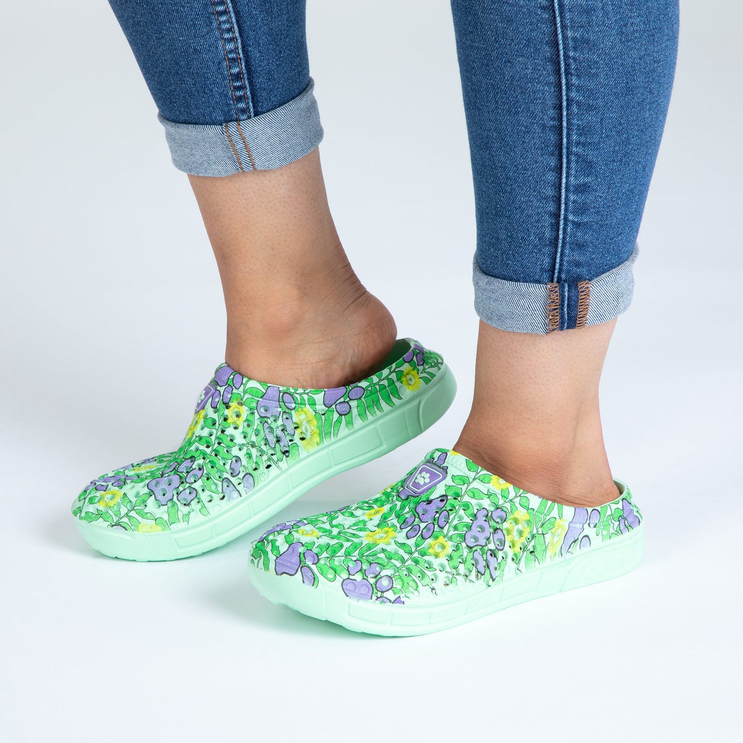 Rainbow Paw Slip-On Clogs