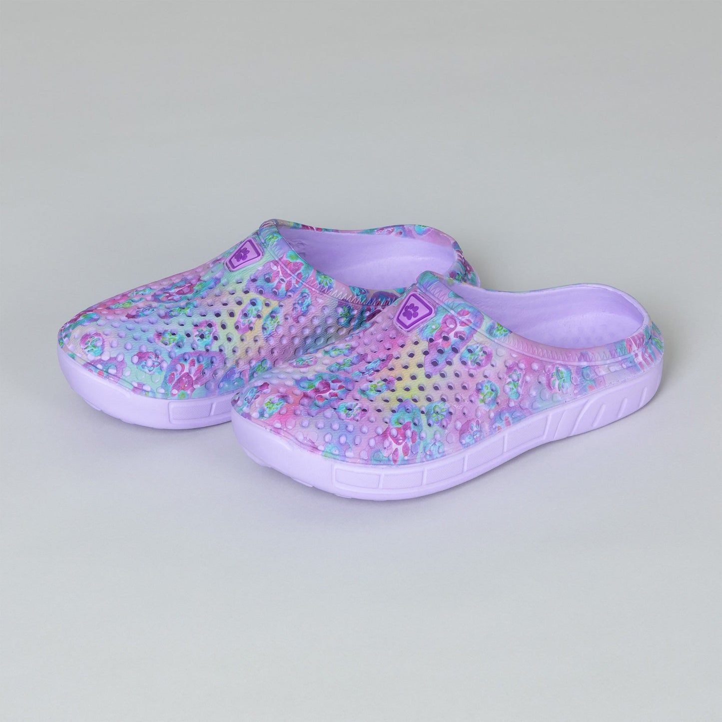 Rainbow Paw Slip-On Clogs