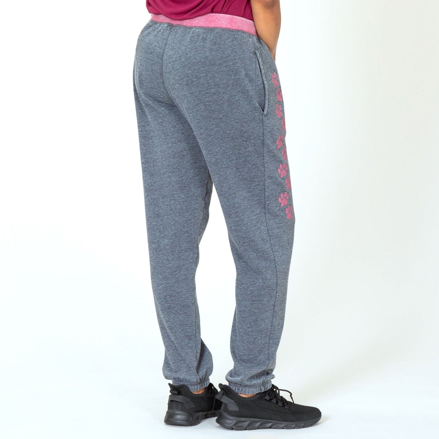Walking Paws Burnout Sweatpants with Pockets