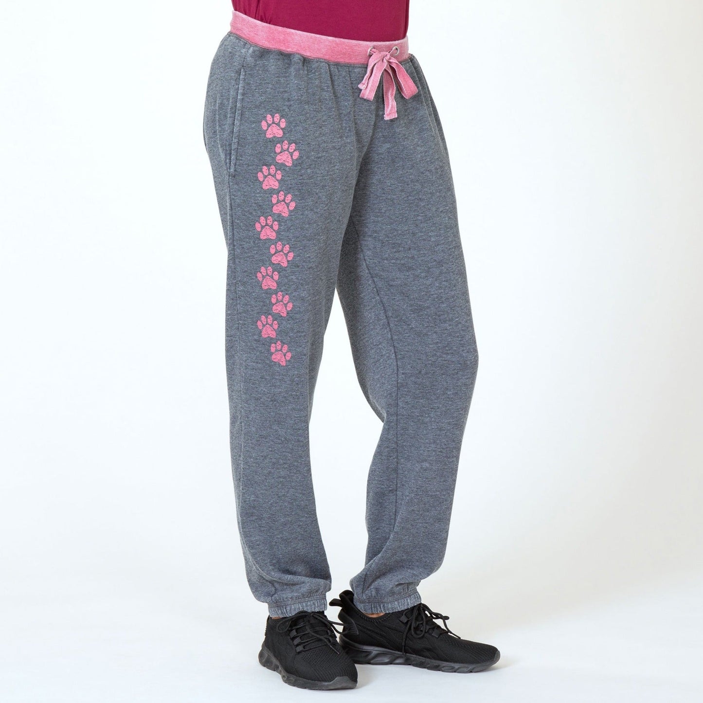 Walking Paws Burnout Sweatpants with Pockets