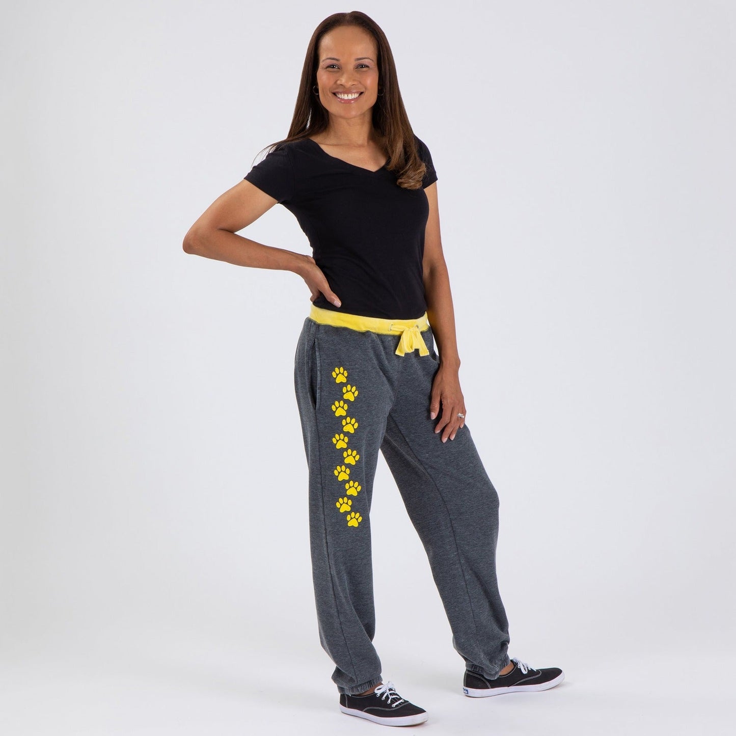 Walking Paws Burnout Sweatpants with Pockets