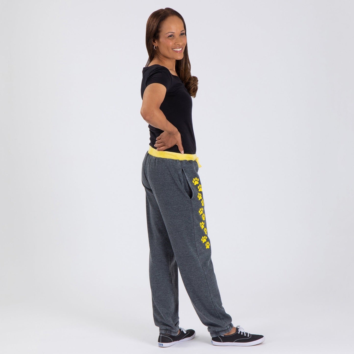Walking Paws Burnout Sweatpants with Pockets