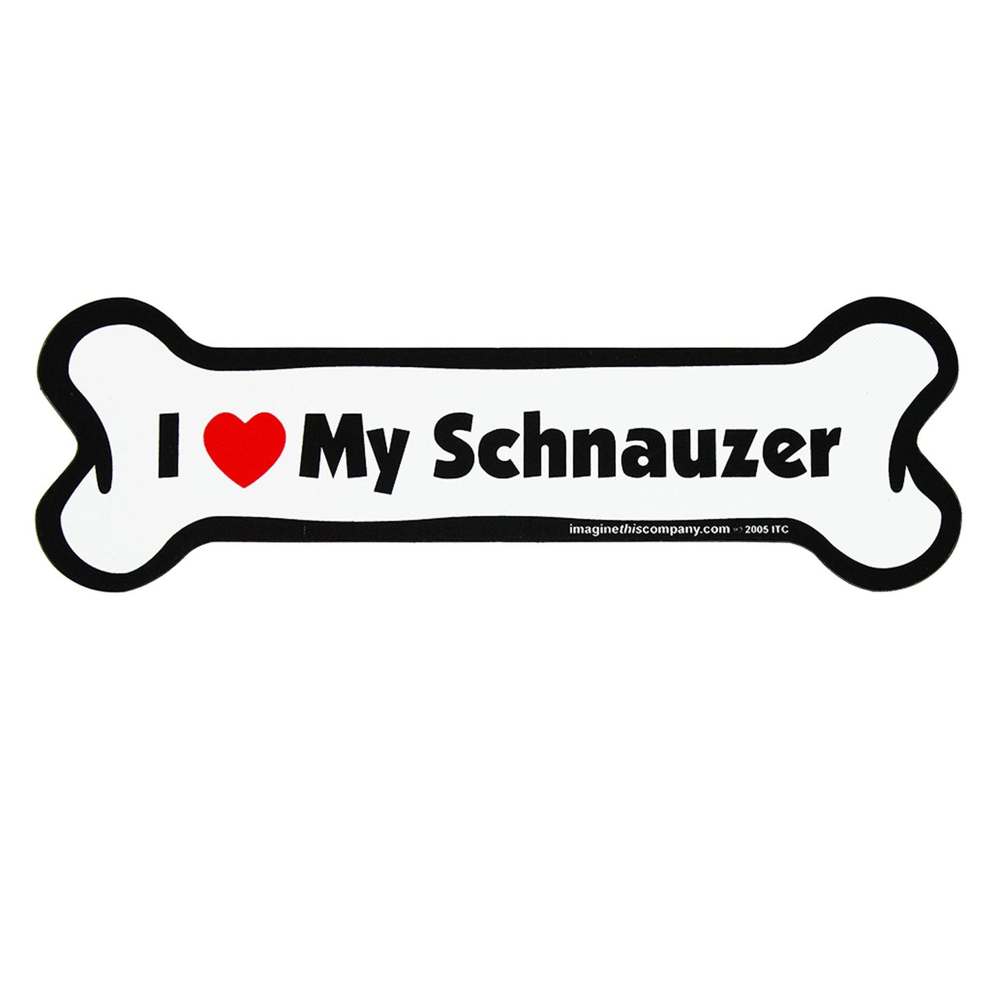I Love My Dog Car Magnet: Breeds L - Z