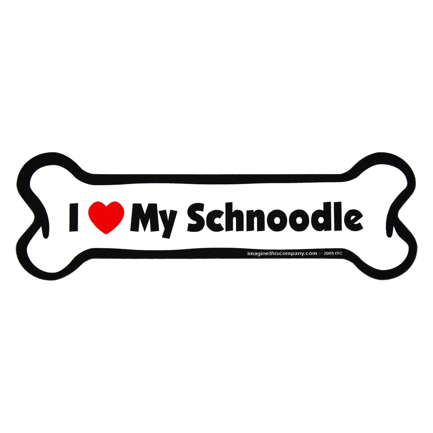 I Love My Dog Car Magnet: Breeds L - Z
