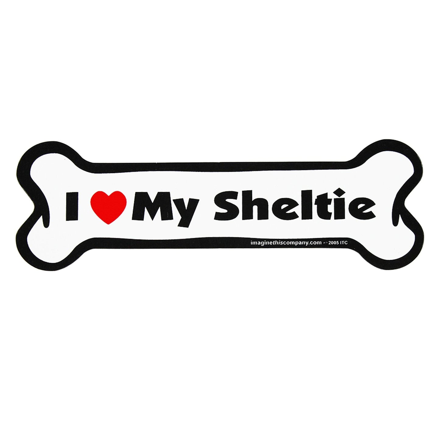 I Love My Dog Car Magnet: Breeds L - Z