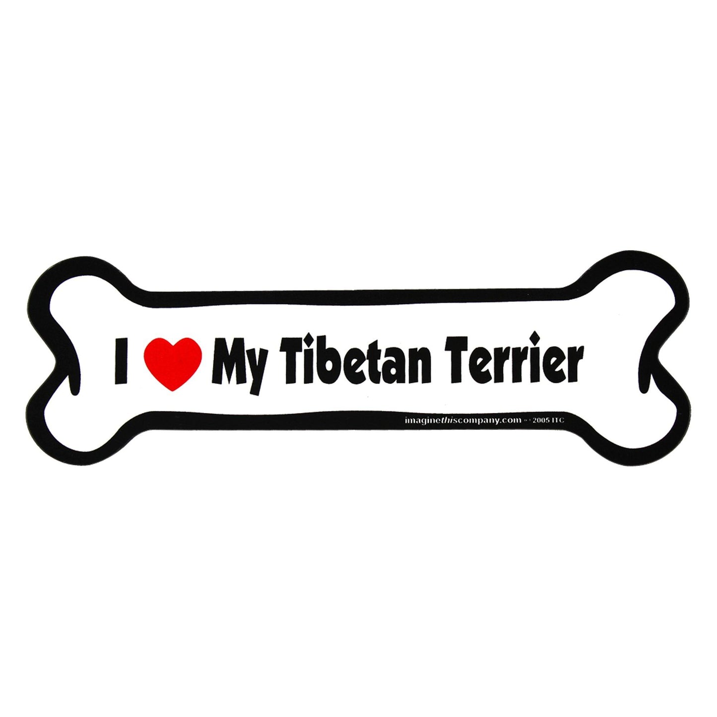 I Love My Dog Car Magnet: Breeds L - Z