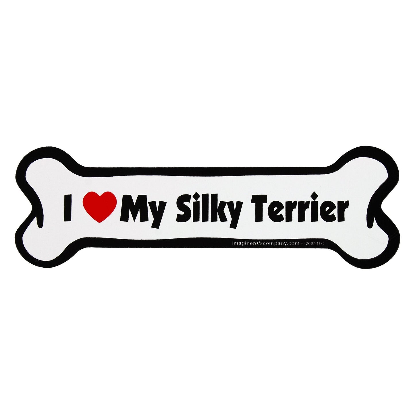 I Love My Dog Car Magnet: Breeds L - Z