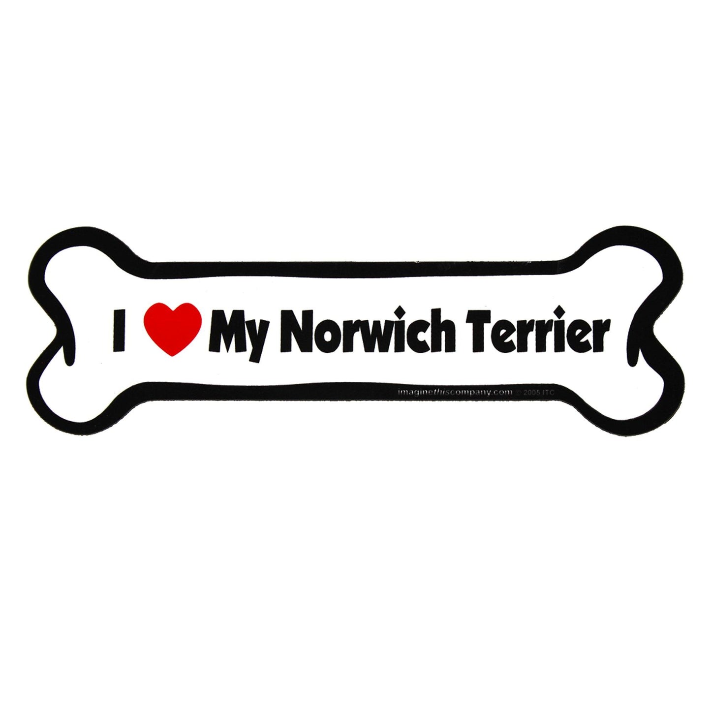 I Love My Dog Car Magnet: Breeds L - Z