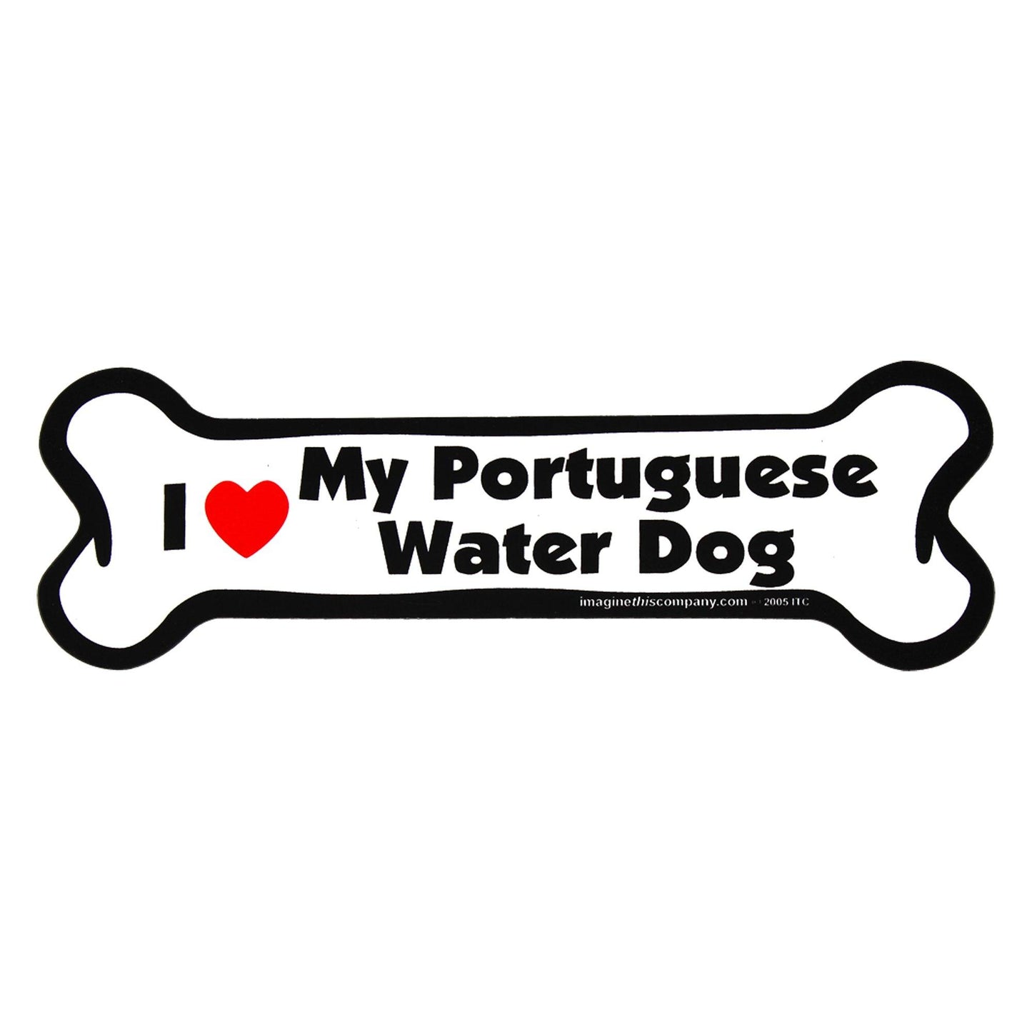 I Love My Dog Car Magnet: Breeds L - Z