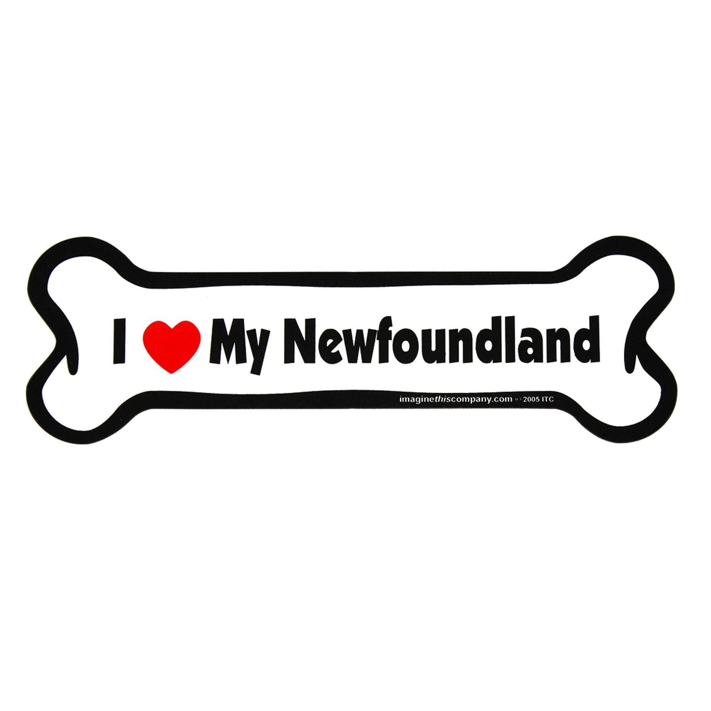 I Love My Dog Car Magnet: Breeds L - Z