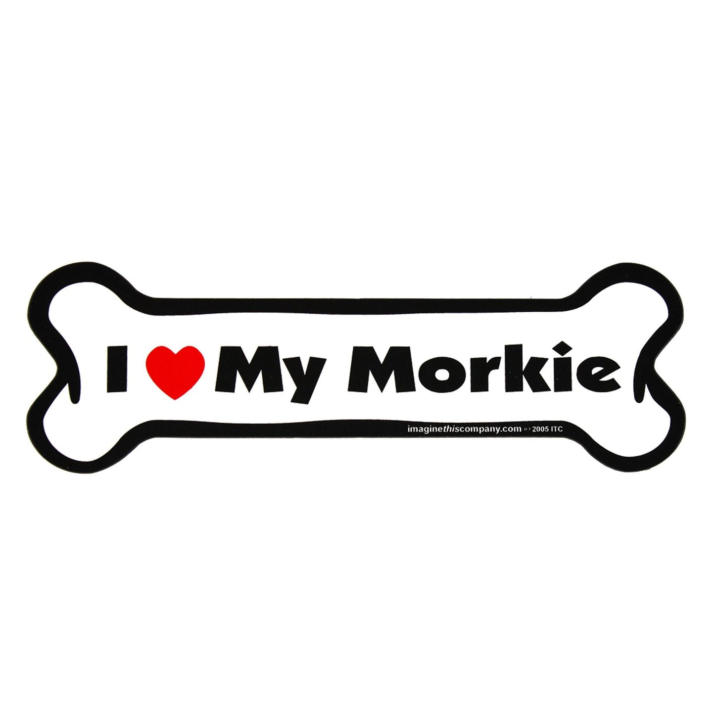 I Love My Dog Car Magnet: Breeds L - Z