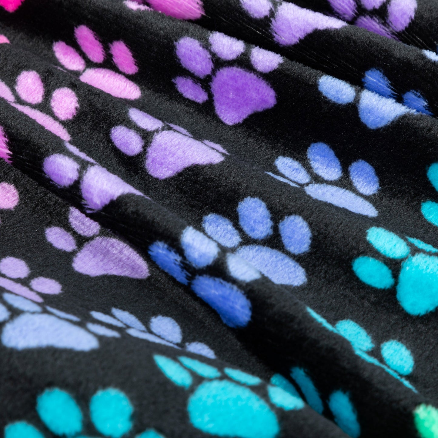 Super Cozy™ Paw Print Travel Blanket