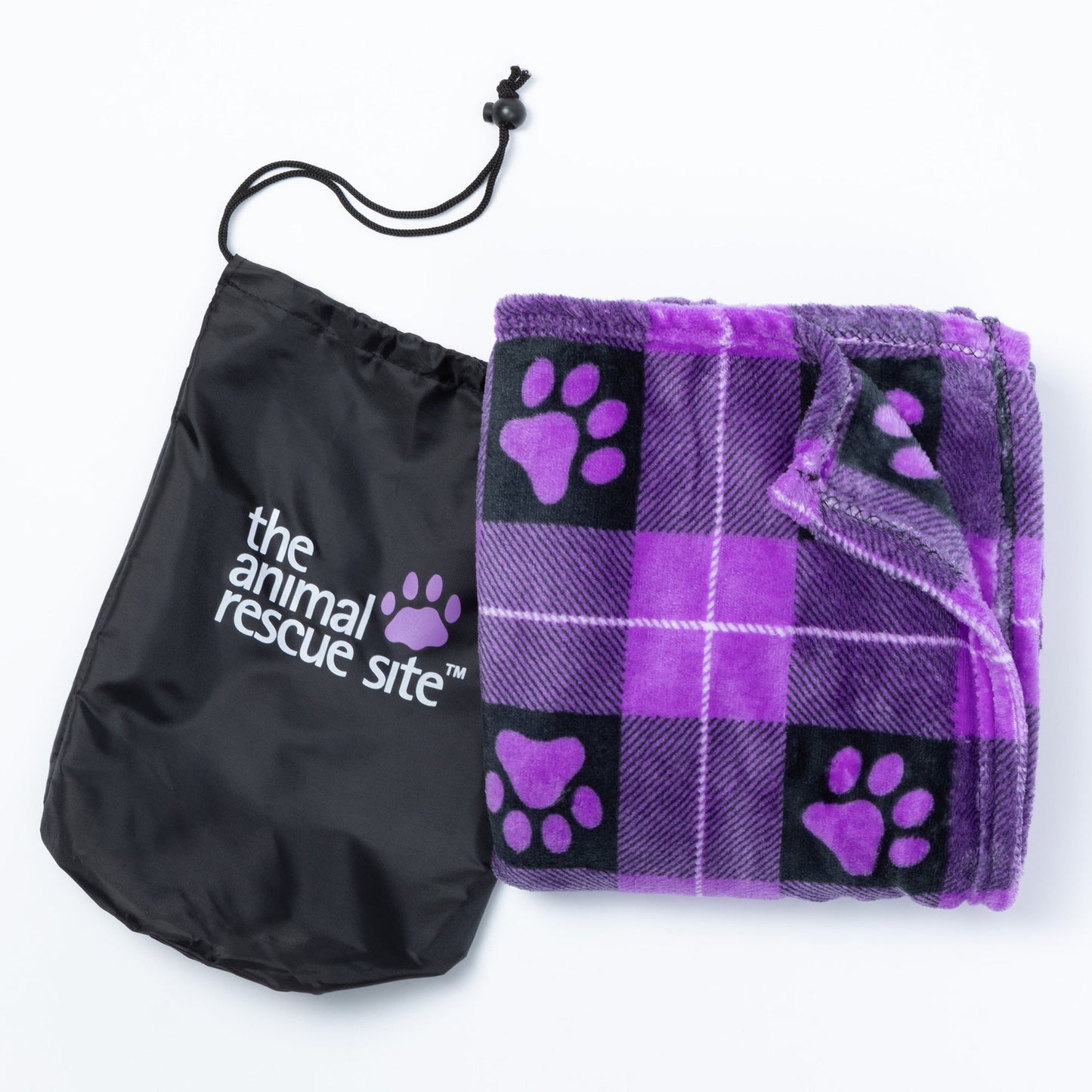 Super Cozy™ Paw Print Travel Blanket
