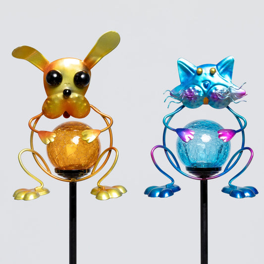 Colorful Pet Solar Garden Stake