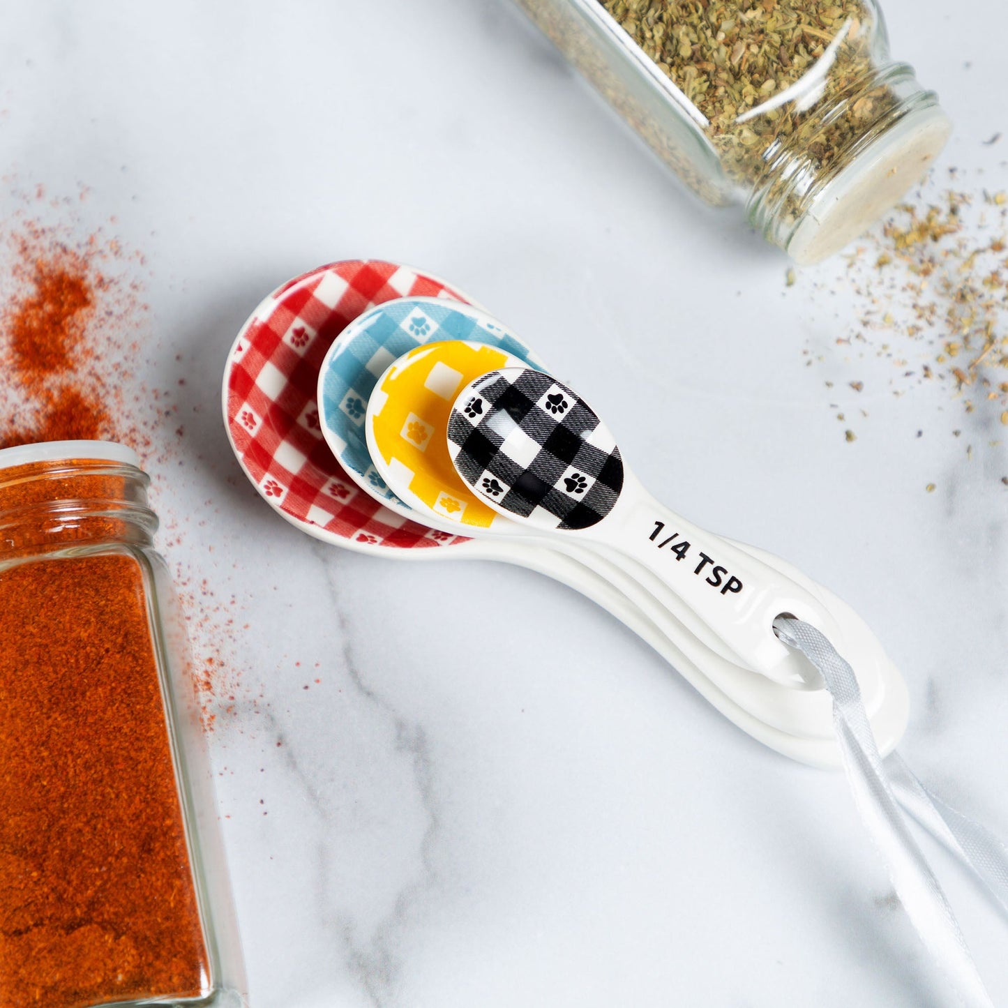Gingham Paws Measuring Spoon Set