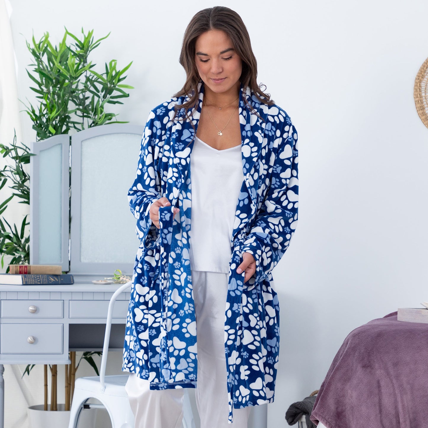 Super Cozy™ Paws & More Paws Bathrobe