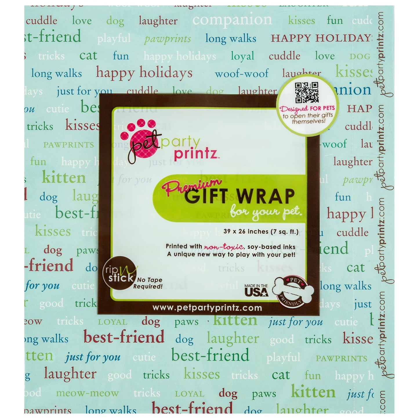 Pet Party Printz™ Birthday Gift Wrap