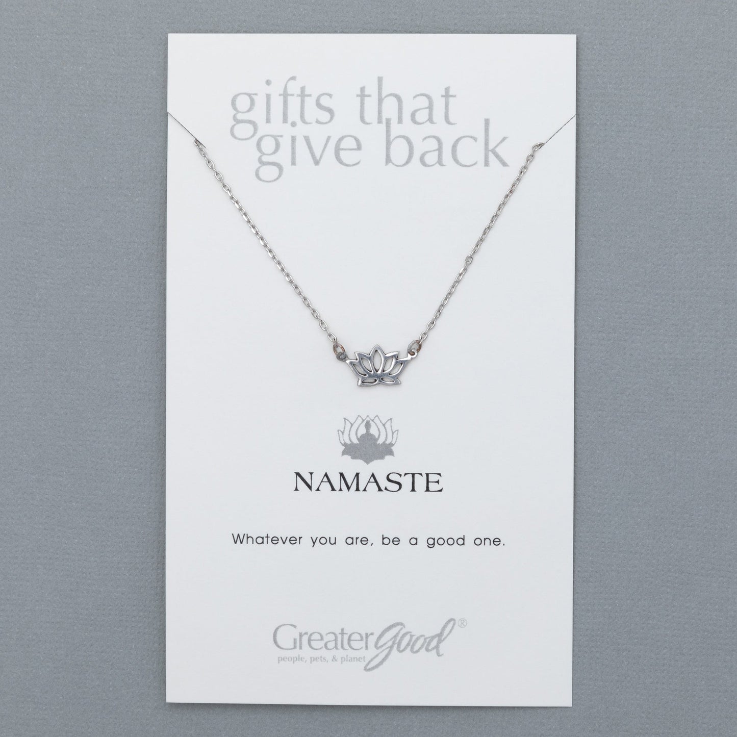 Mindfully Living Pewter Necklace