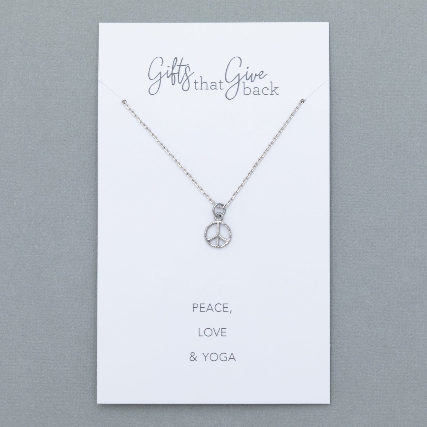 Mindfully Living Pewter Necklace