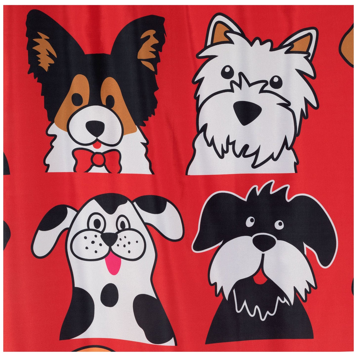 Pawsitively Pretty Shower Curtain with 12 Hooks