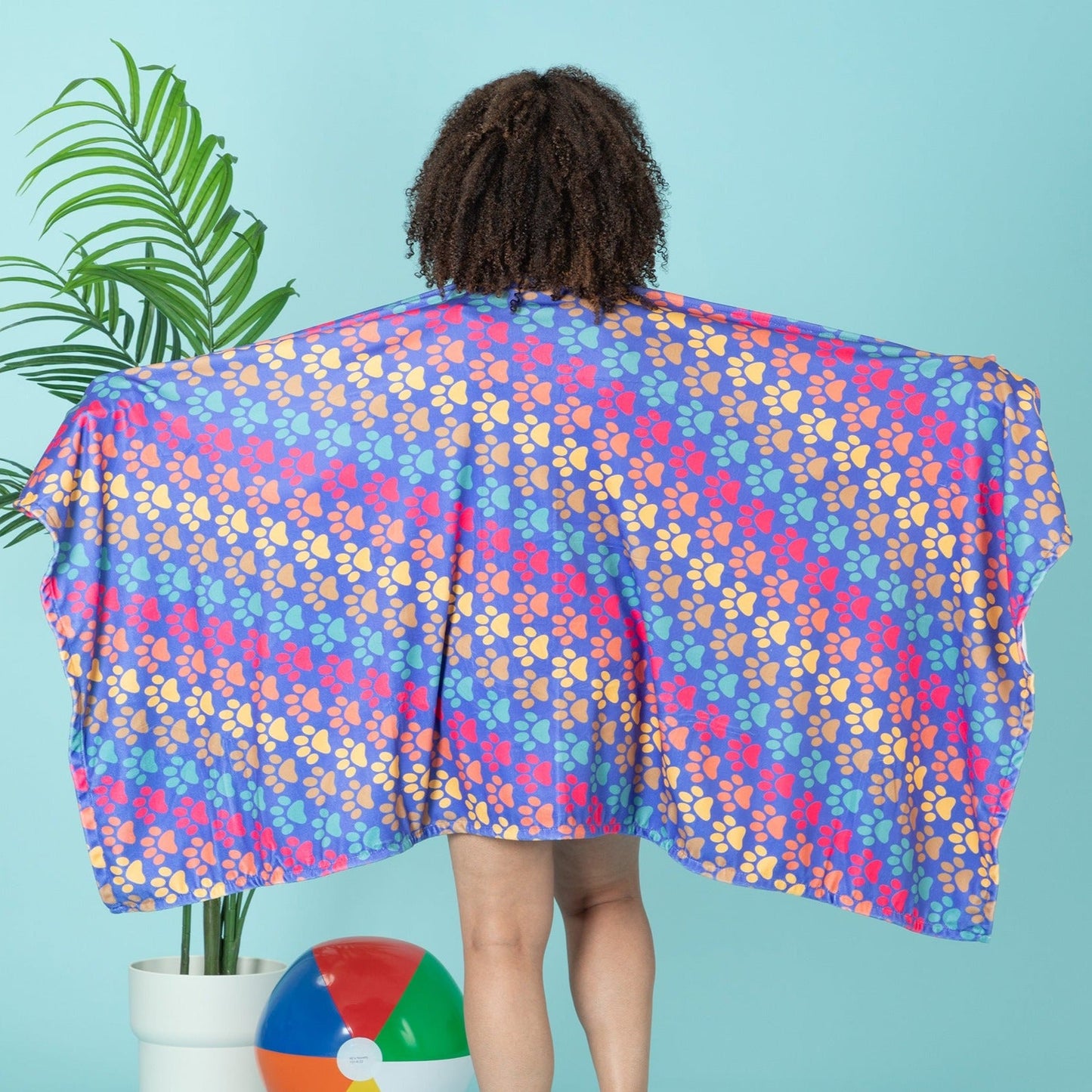 Paw Print Oversized Beach Towel