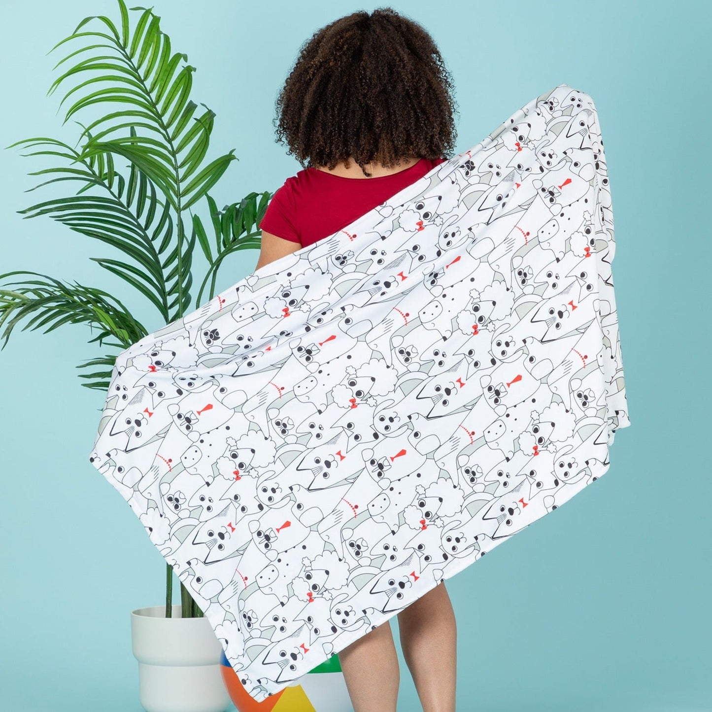 Paw Print Oversized Beach Towel